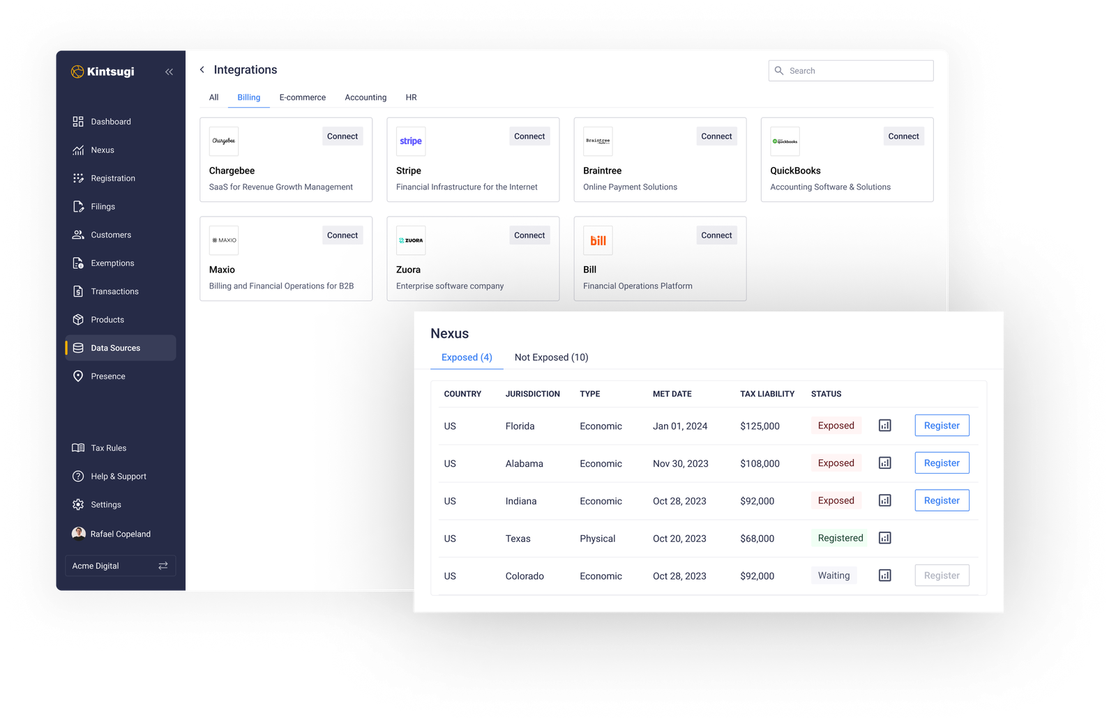 Connect any billing and invoicing system.