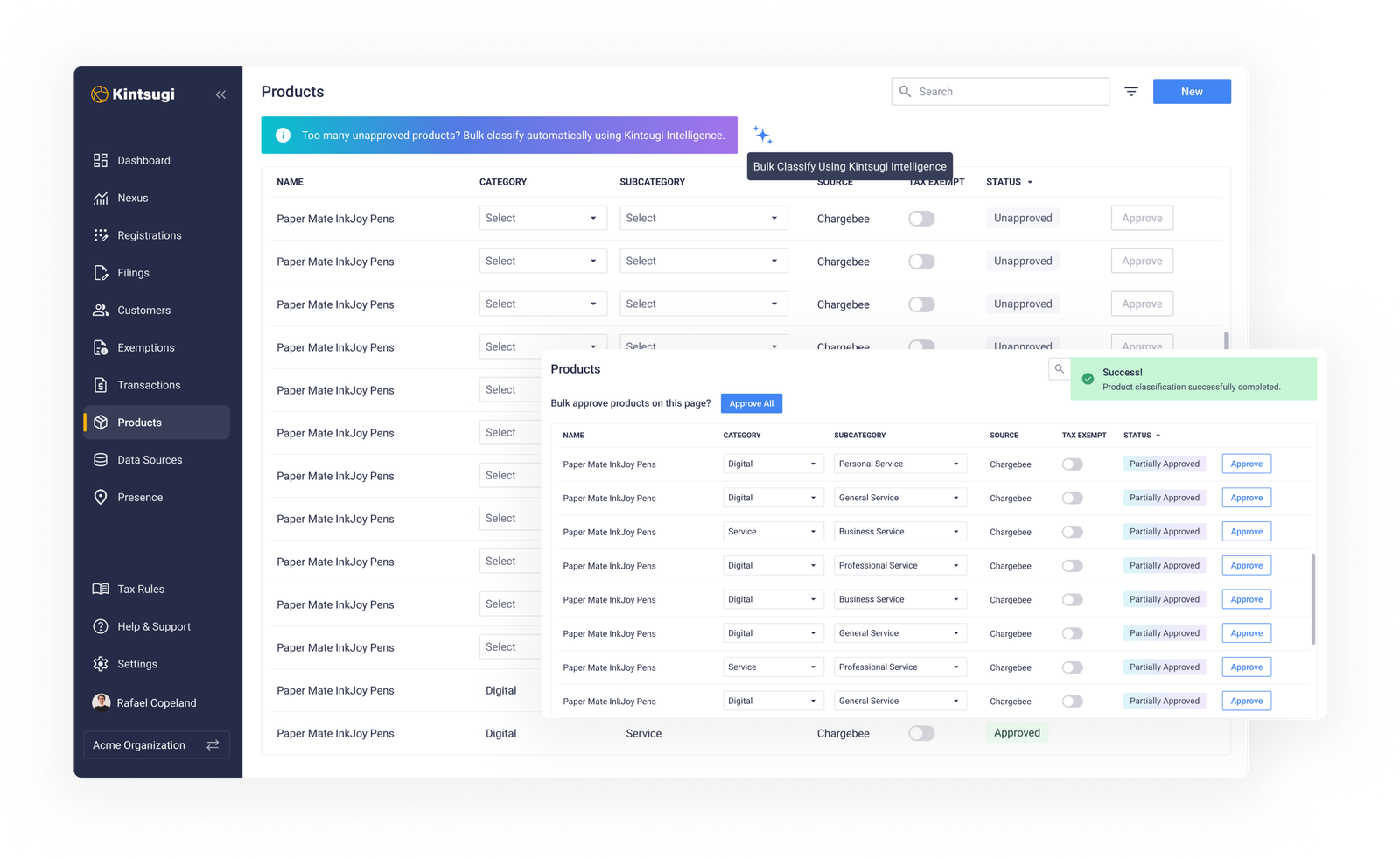 Manage taxability on your on your products